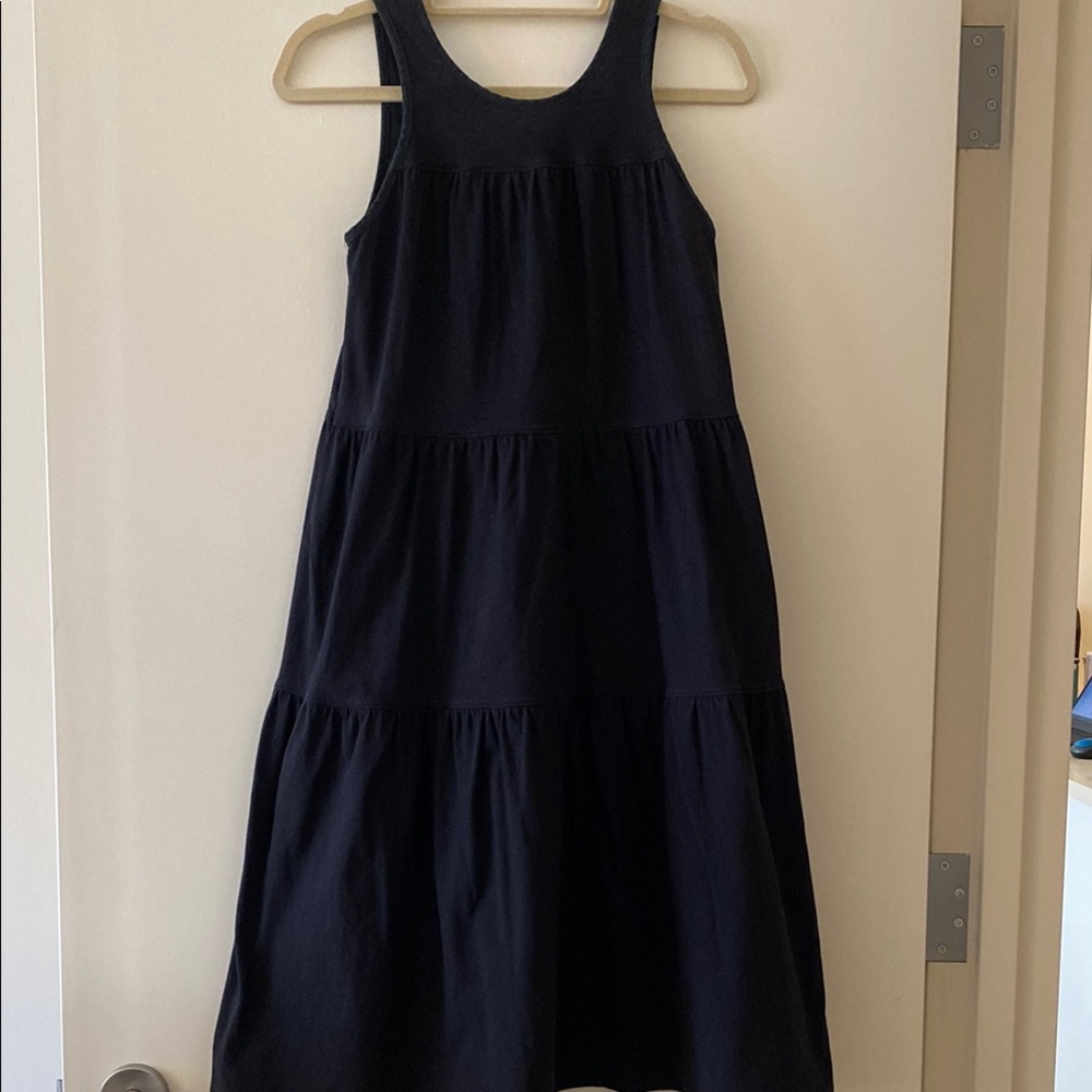 Everlane Weekend Sleeveless Tiered Cotton Knit Dress